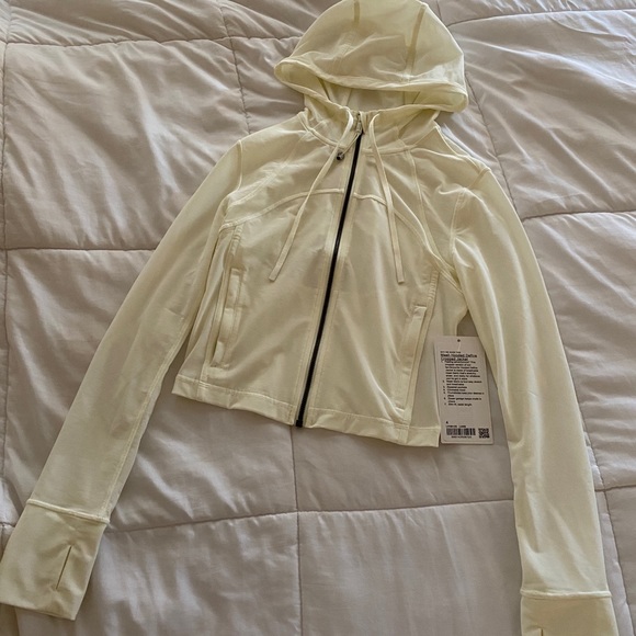SOLD❗️BNWT❗️Lululemon Mesh Hooded Cropped Jacket in Lemon Sorbet Size 4 - Picture 5 of 7